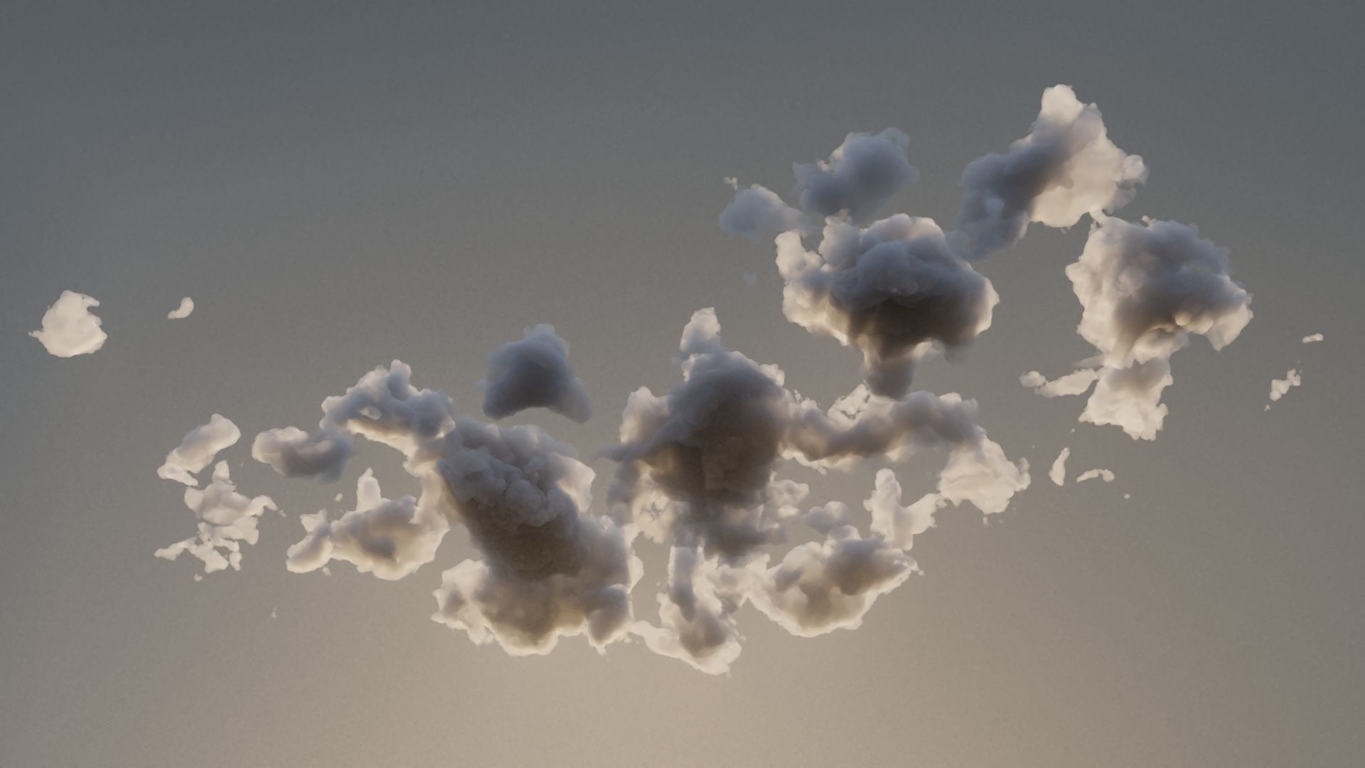 Cloud Polygon Blender 5 3D model_6