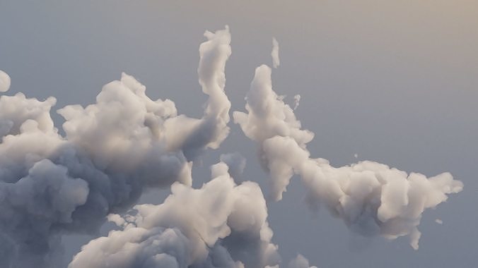 Cloud Polygon Blender 5 3D model