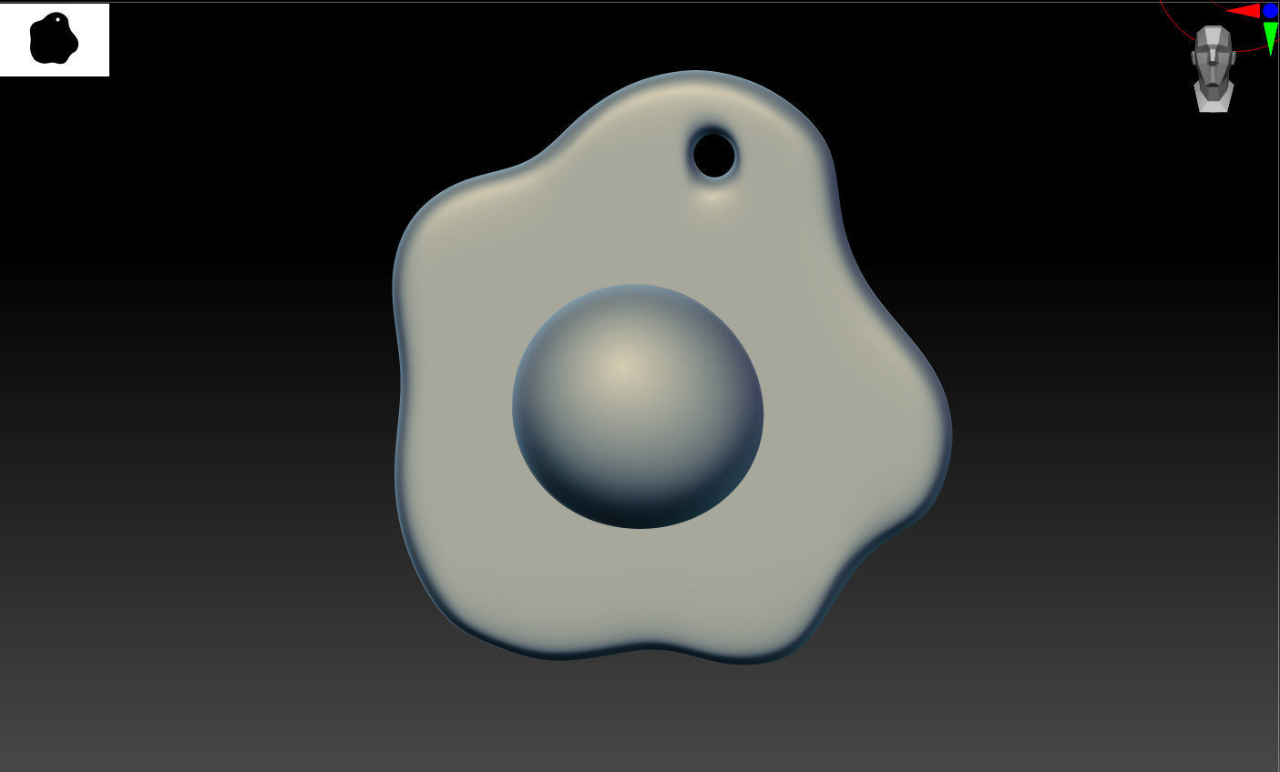 Fried eggs earrings ready for 3D printing 3D print model_8