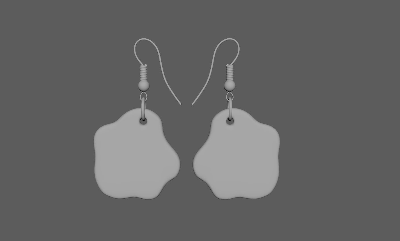 Fried eggs earrings ready for 3D printing 3D print model_7