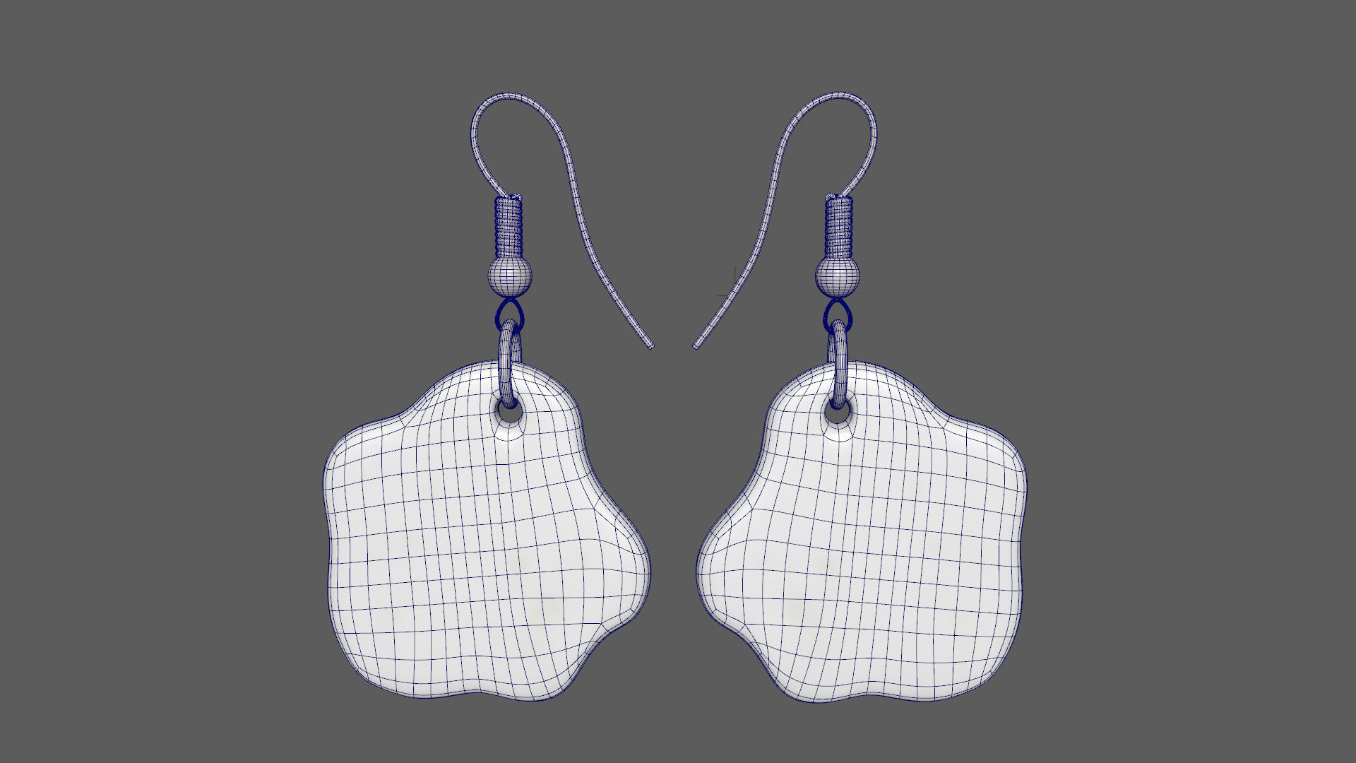 Fried eggs earrings ready for 3D printing 3D print model_15