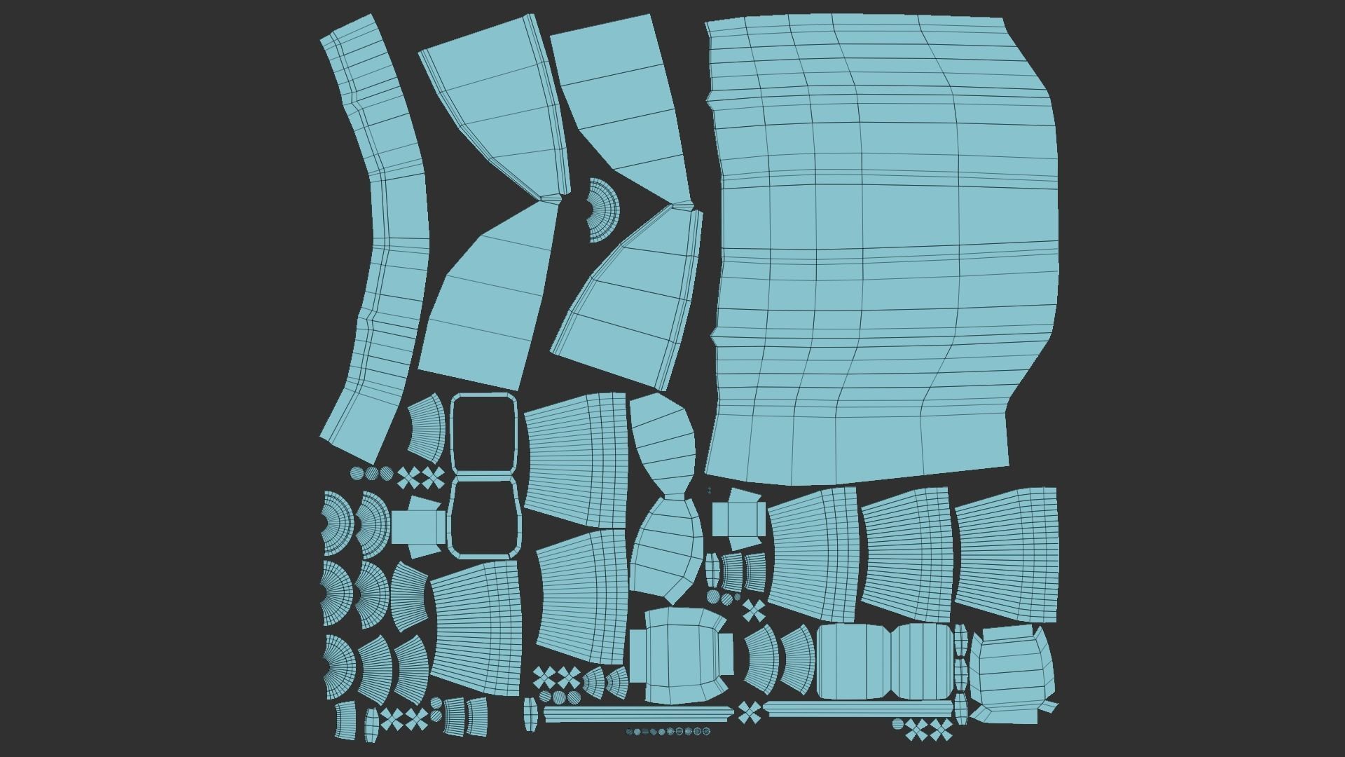 Aircraft Spaceship 02 - Futuristic Spacecraft Airship Low-poly 3D model_16