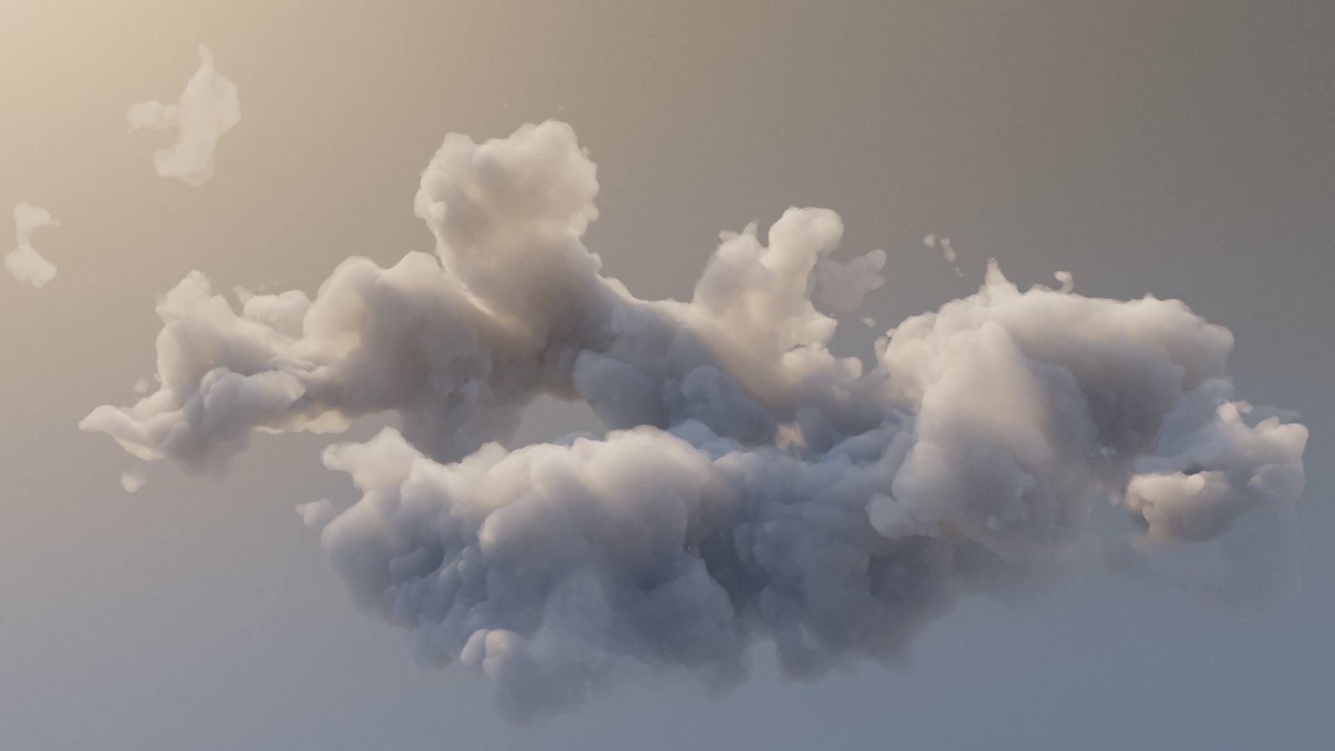 Cloud Polygon Blender 6 3D model_0