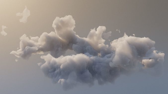 Cloud Polygon Blender 6 3D model