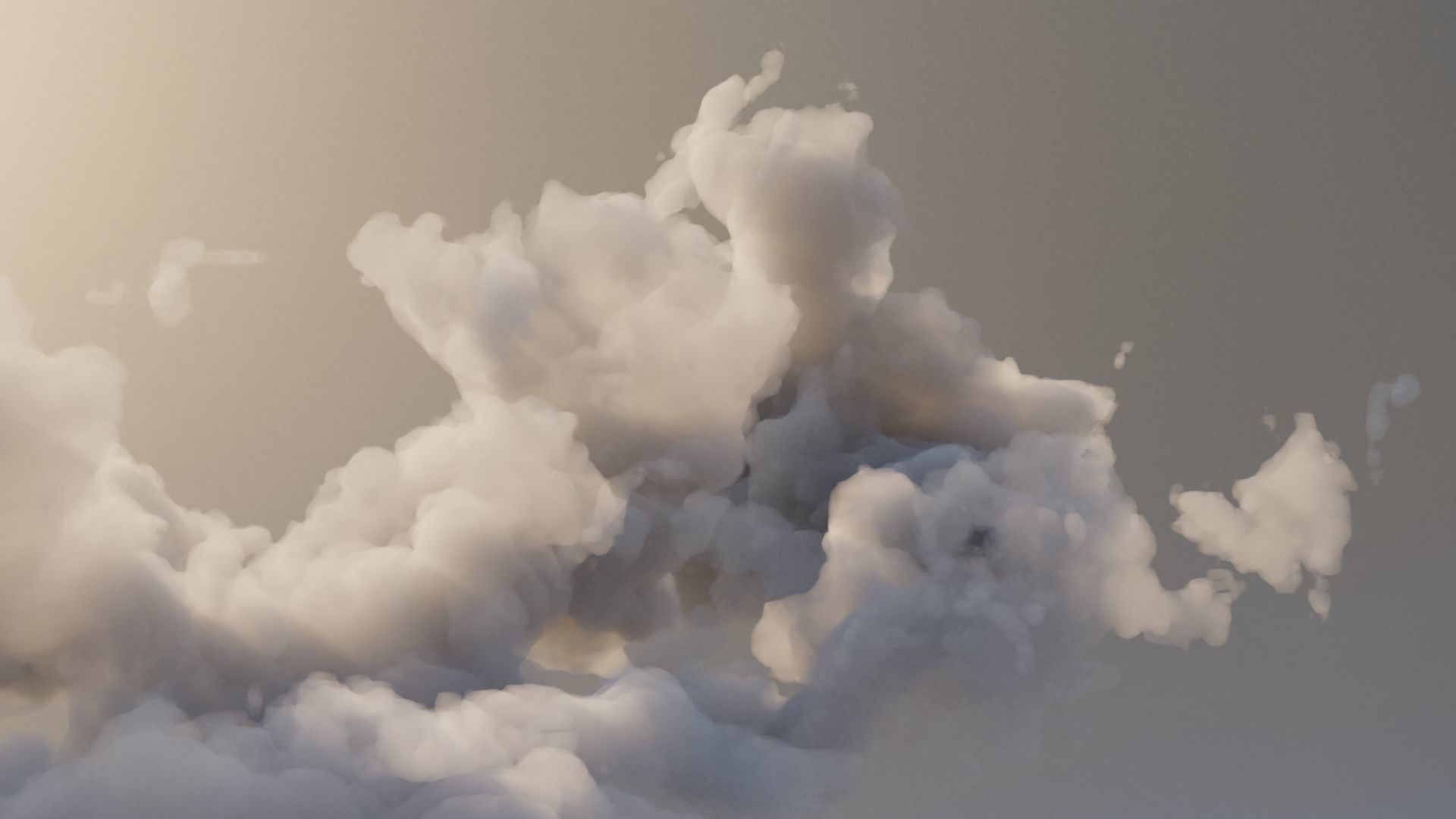 Cloud Polygon Blender 6 3D model_6