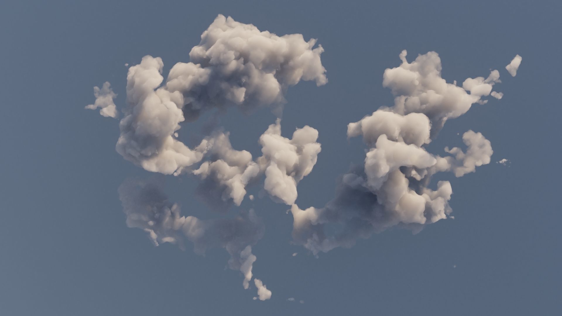 Cloud Polygon Blender 6 3D model_7