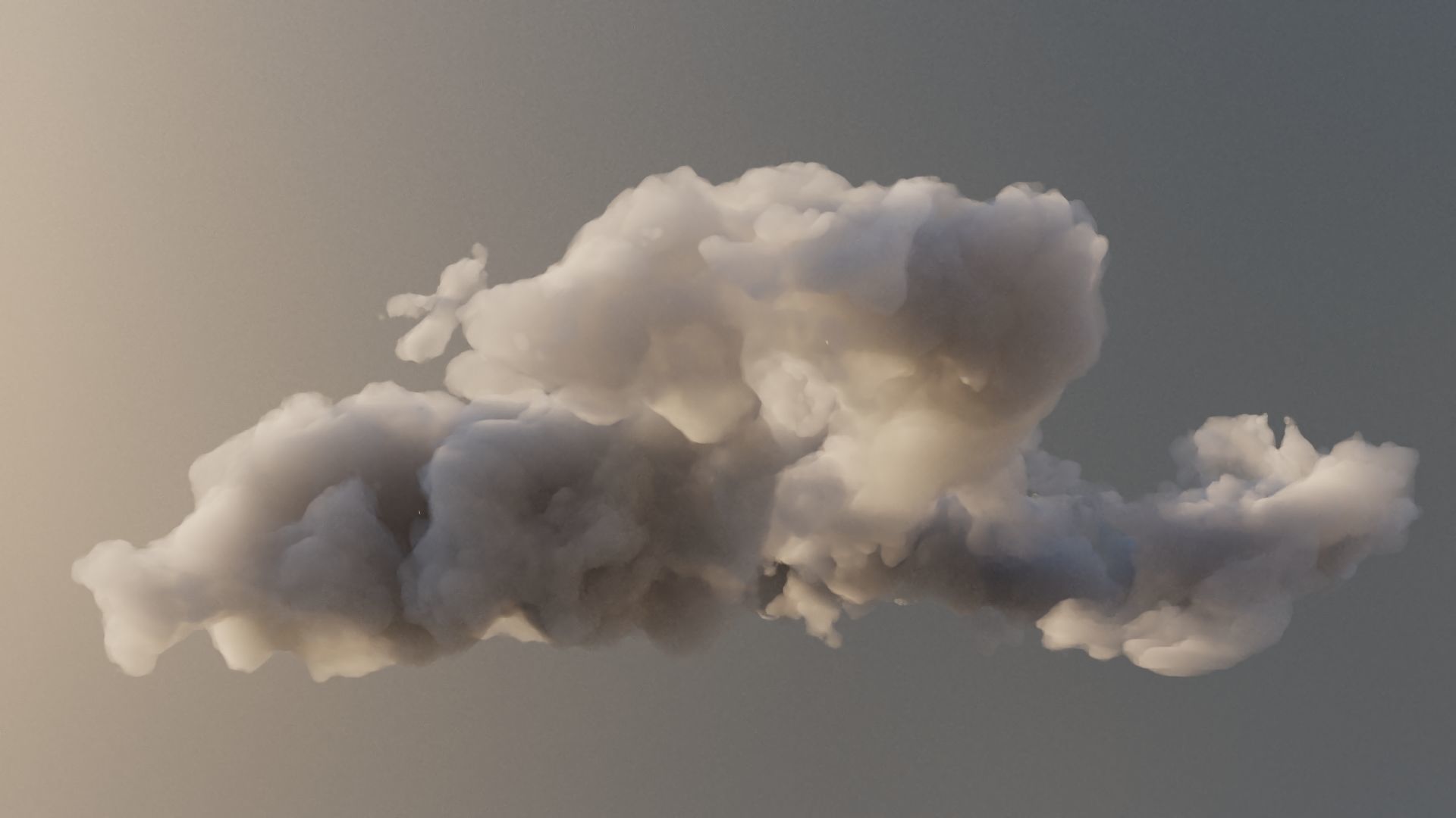 Cloud Polygon Blender 6 3D model_5