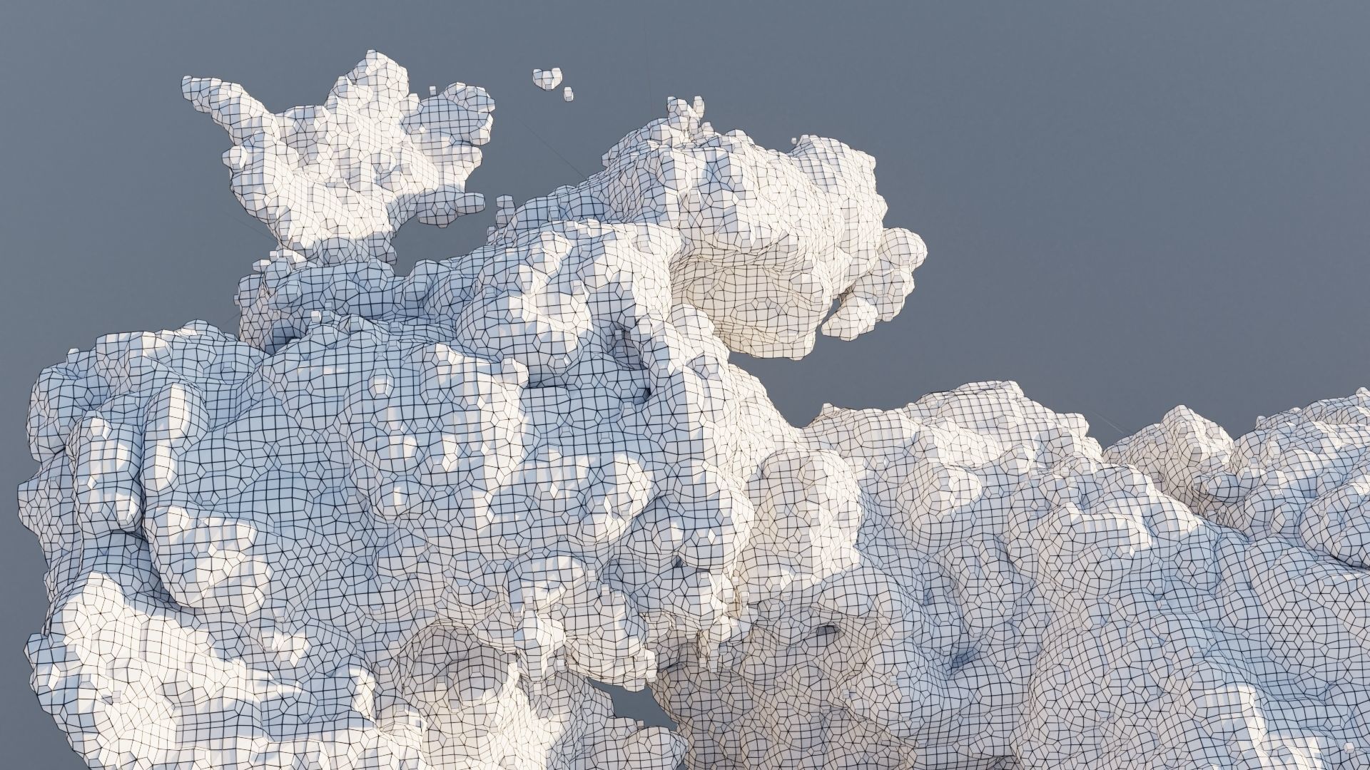 Cloud Polygon Blender 6 3D model_9