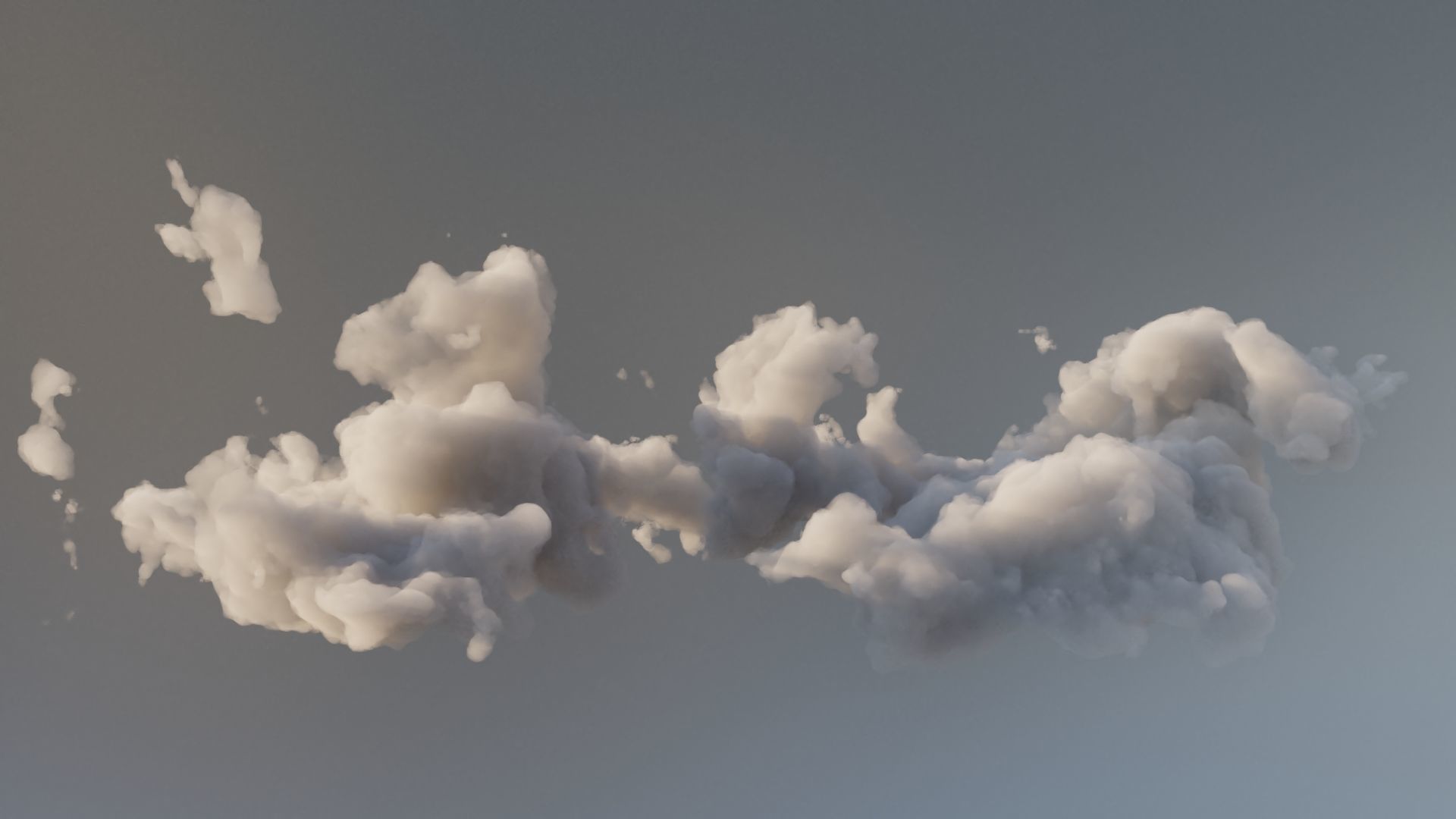 Cloud Polygon Blender 6 3D model_2