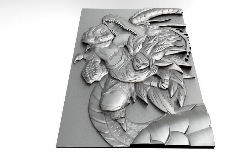 Goku CNC 3 3D print model_3