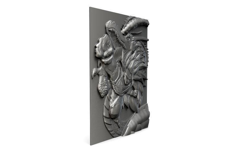 Goku CNC 3 3D print model_1