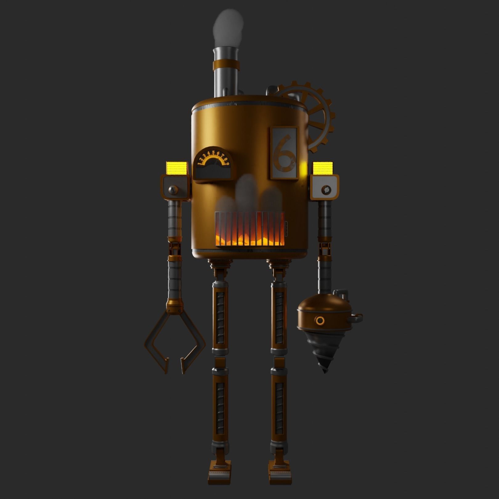Robo-miner 3D model_2