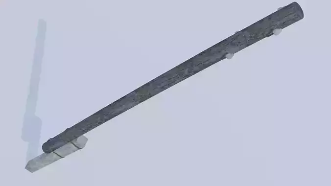 Old Wooden Electric Pillar