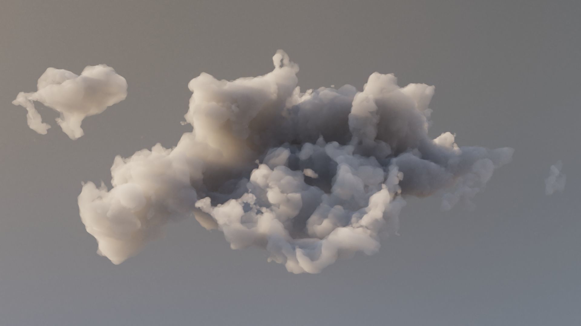 Cloud Polygon Blender 8 3D model_3