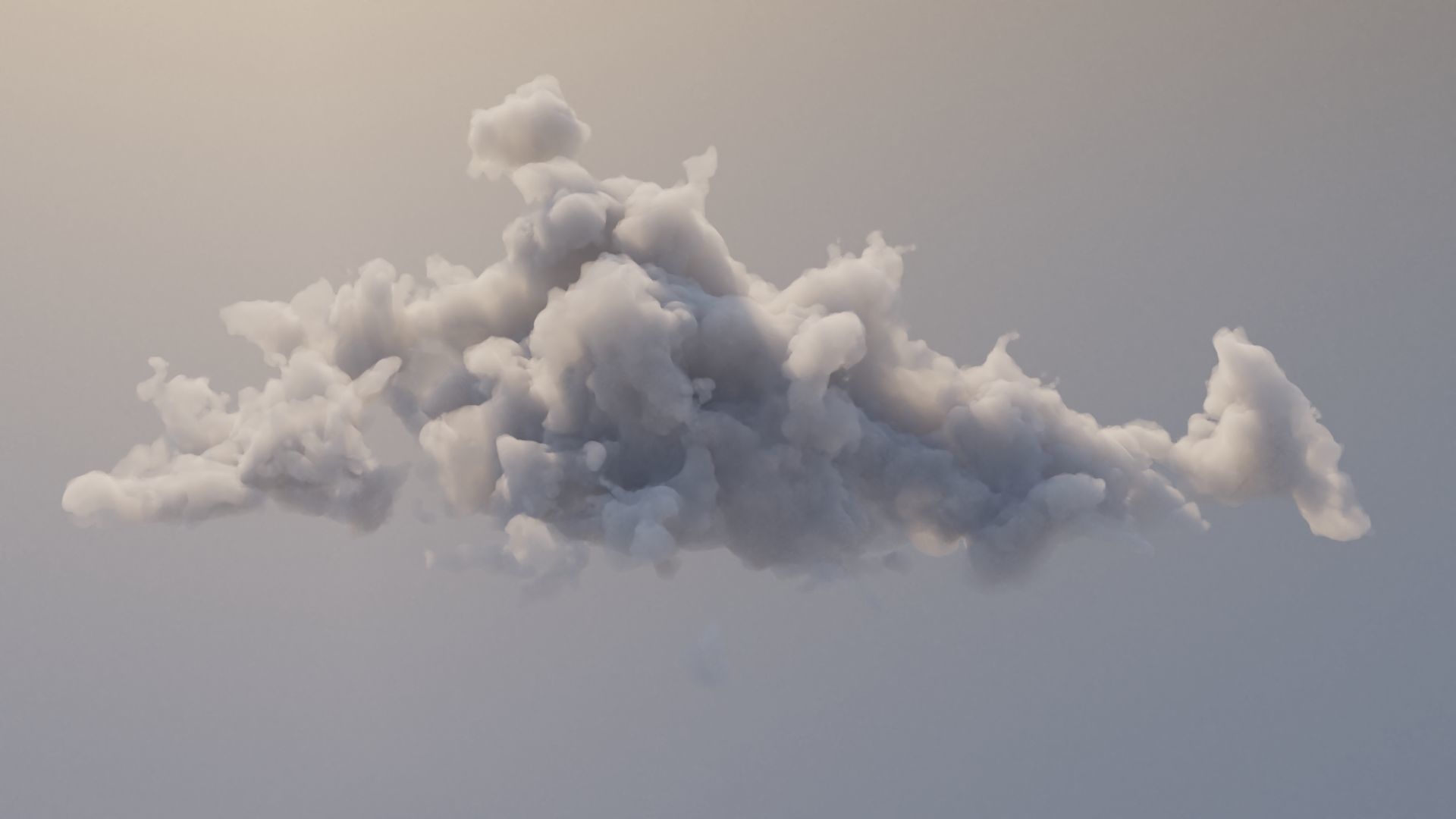 Cloud Polygon Blender 8 3D model_0