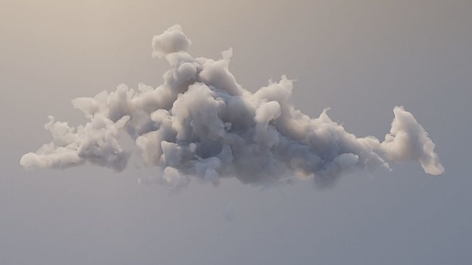 Cloud Polygon Blender 8 3D model