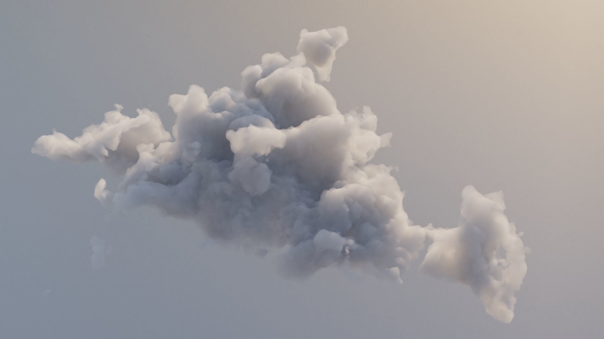 Cloud Polygon Blender 8 3D model_1