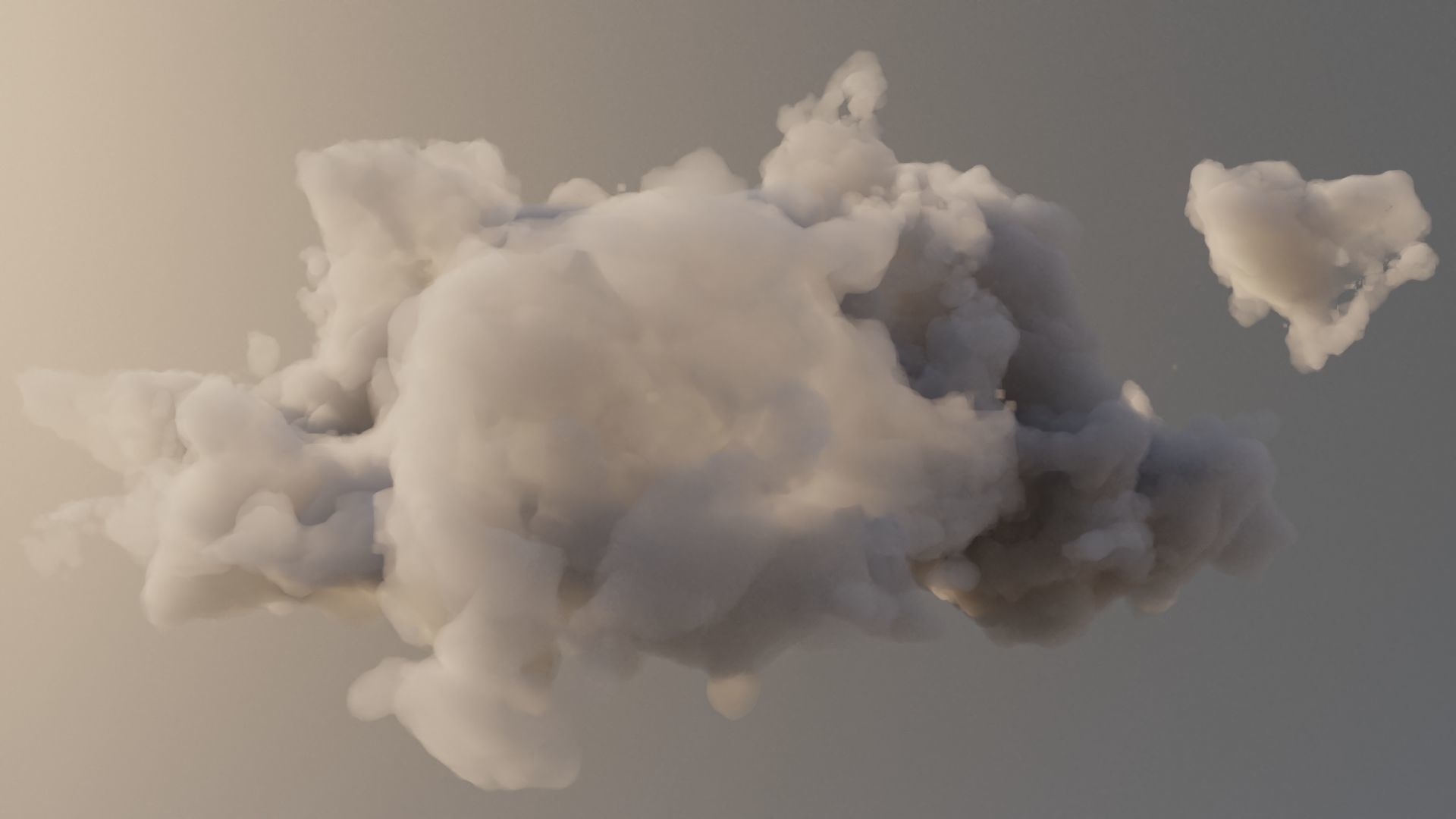Cloud Polygon Blender 8 3D model_4