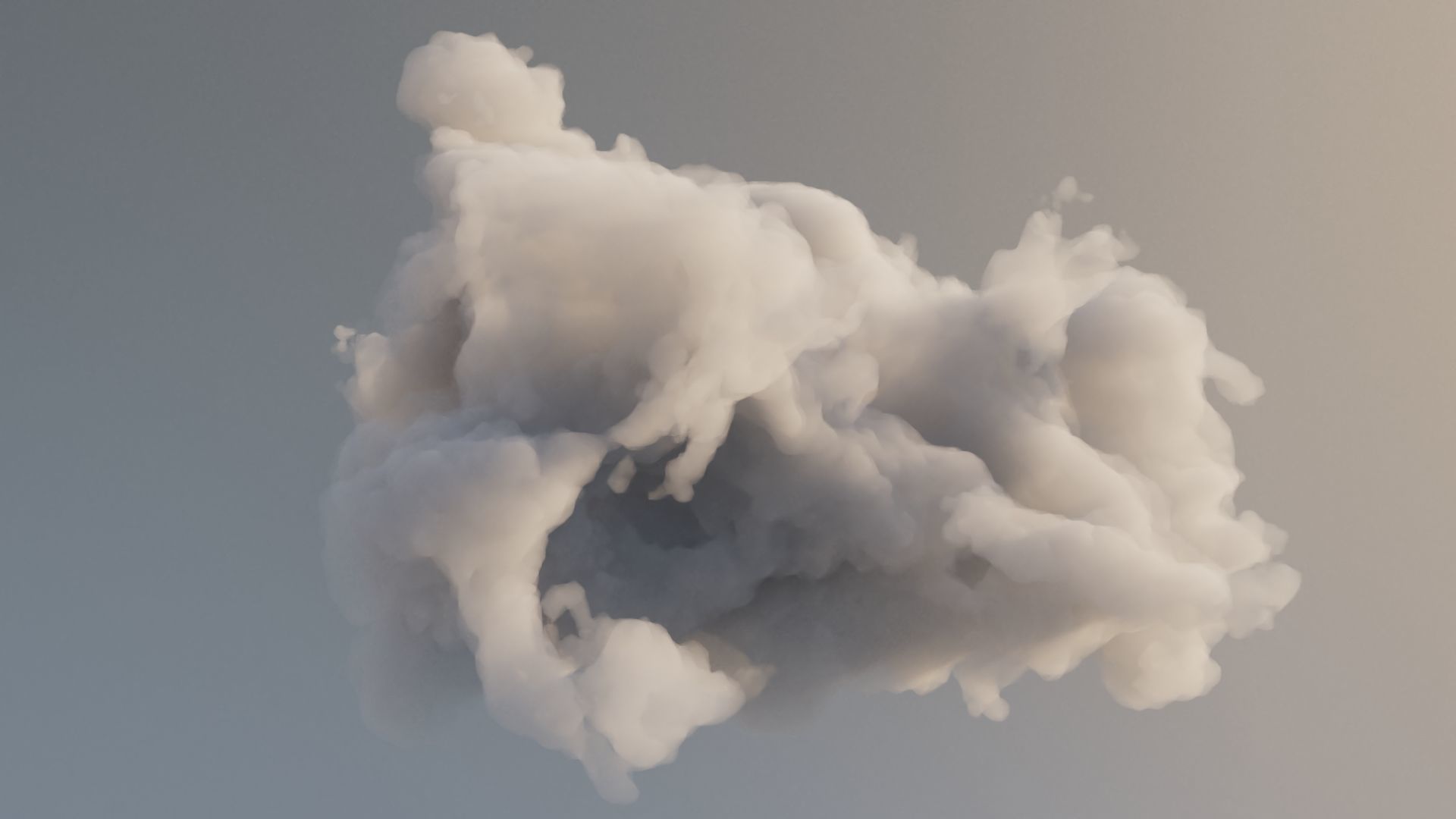 Cloud Polygon Blender 9 3D model_2