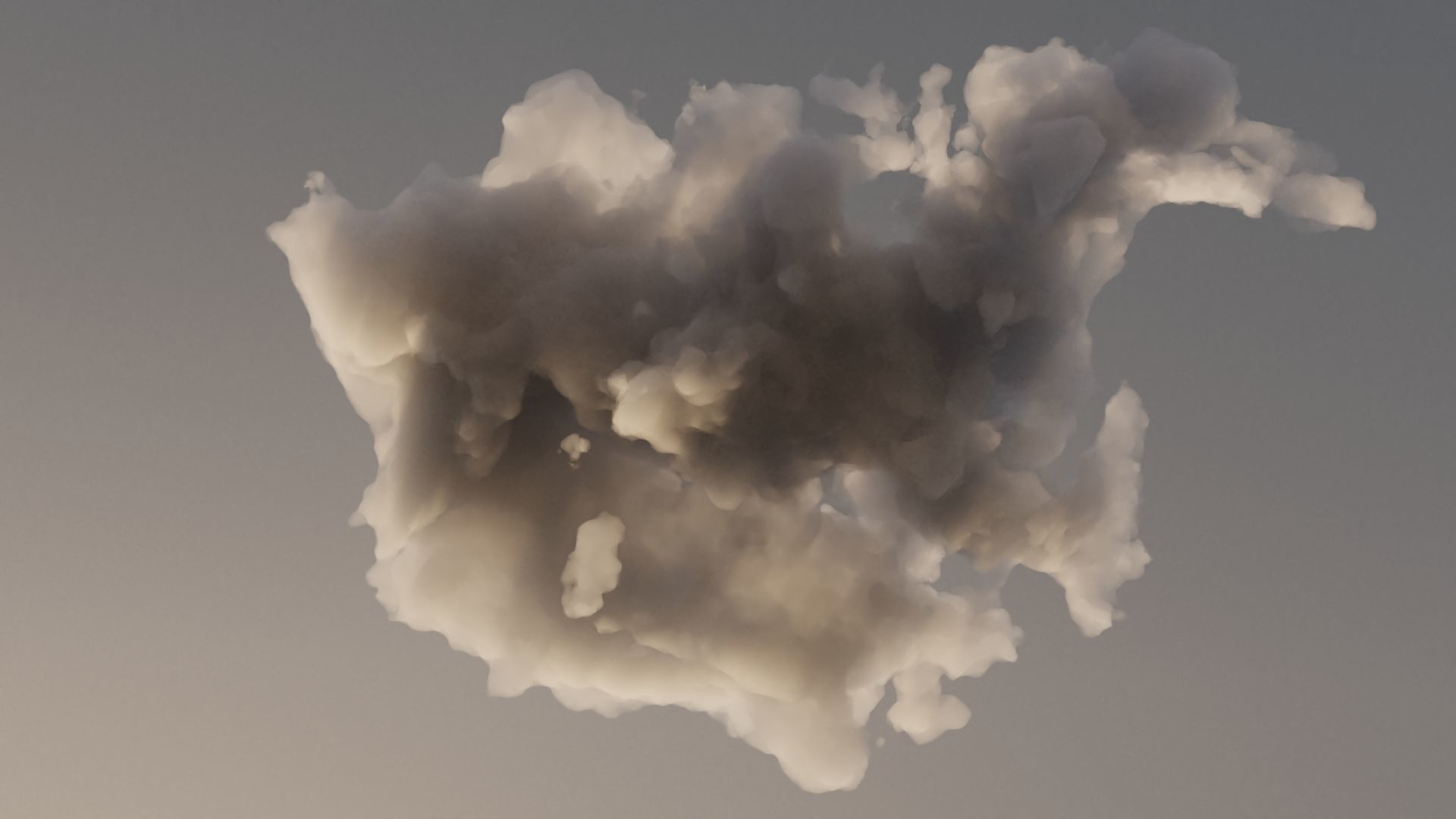Cloud Polygon Blender 9 3D model_5