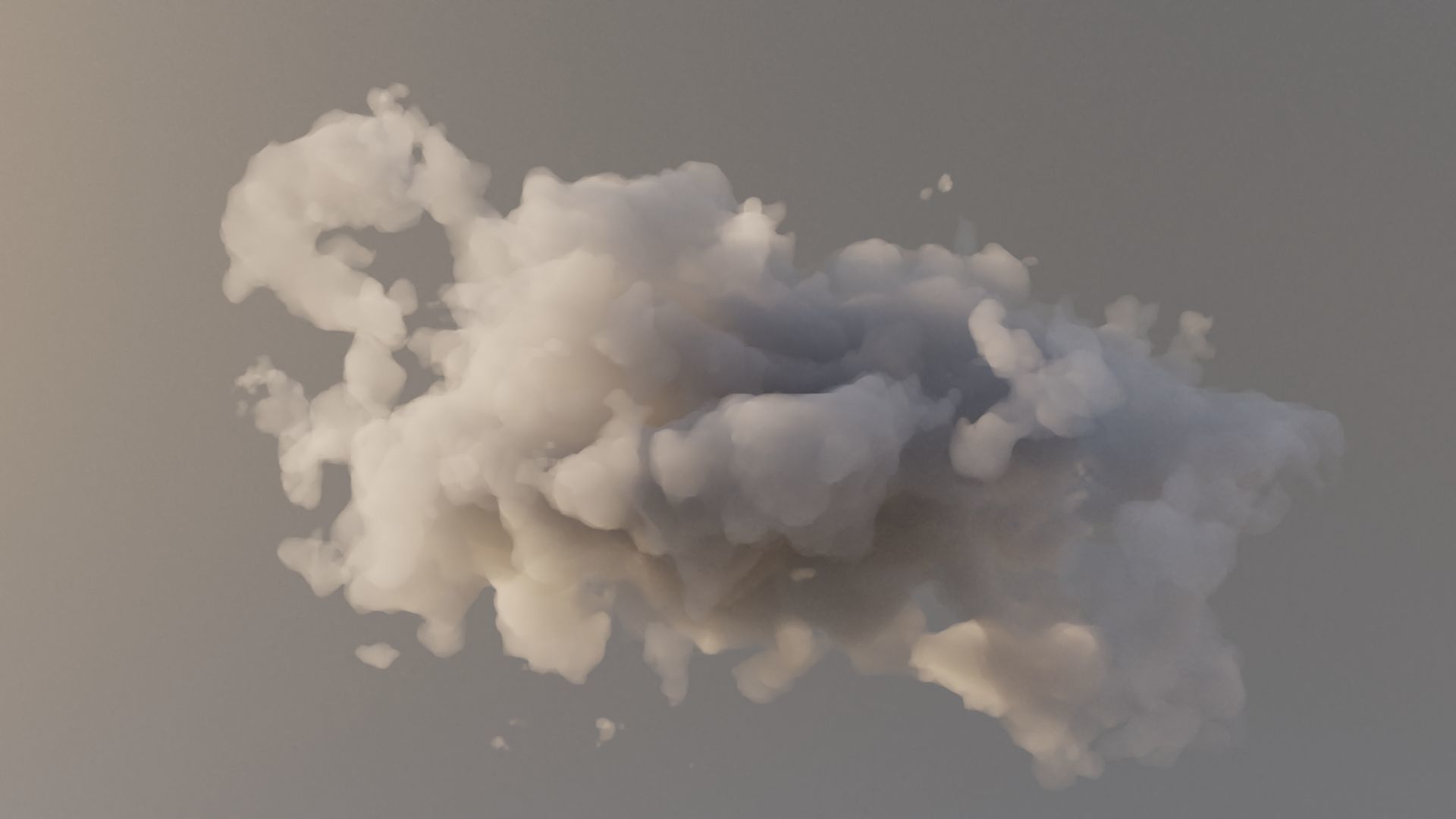 Cloud Polygon Blender 10 3D model_2