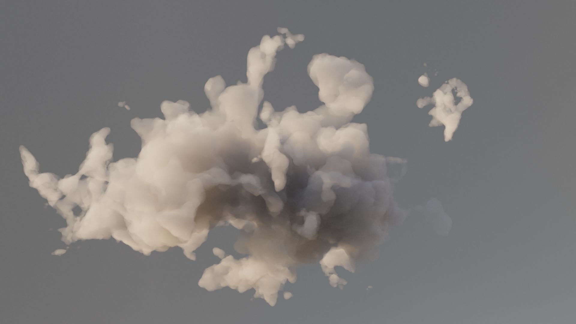 Cloud Polygon Blender 10 3D model_3