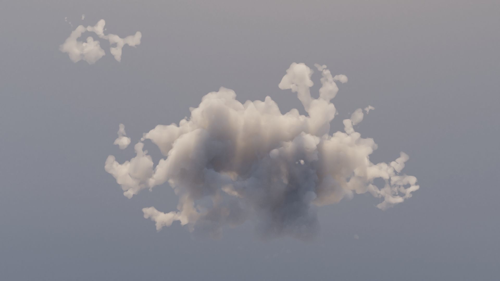 Cloud Polygon Blender 10 3D model_0