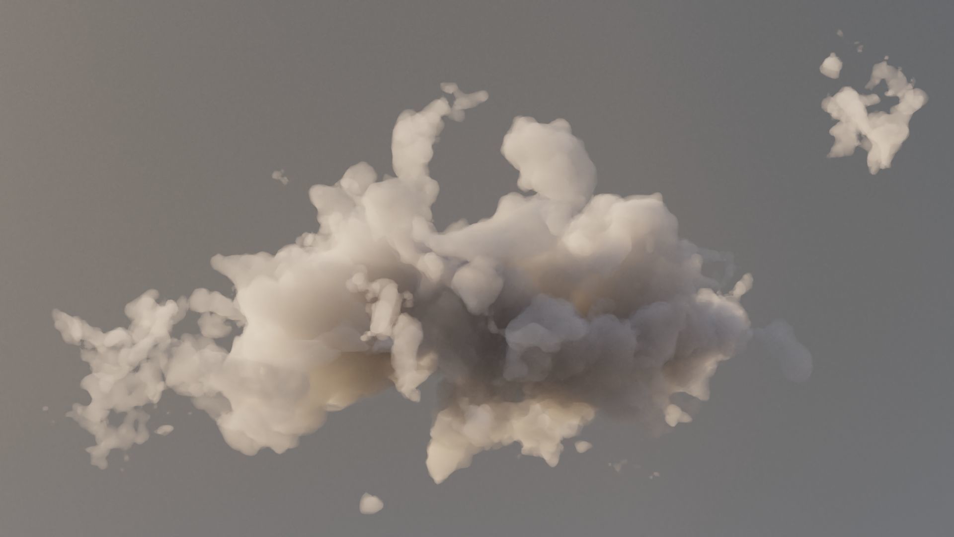 Cloud Polygon Blender 10 3D model_1