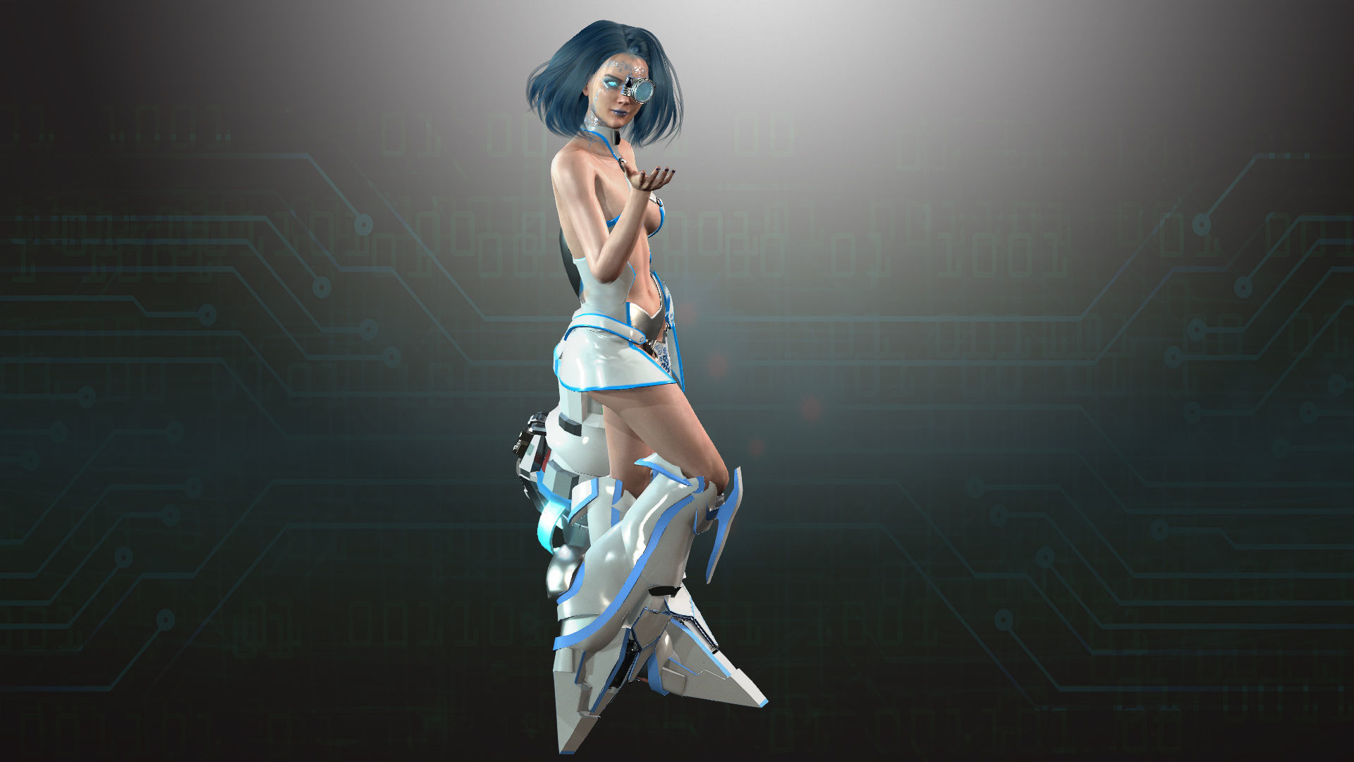 Cyborg War Zone - Eva01 Low-poly 3D model_5