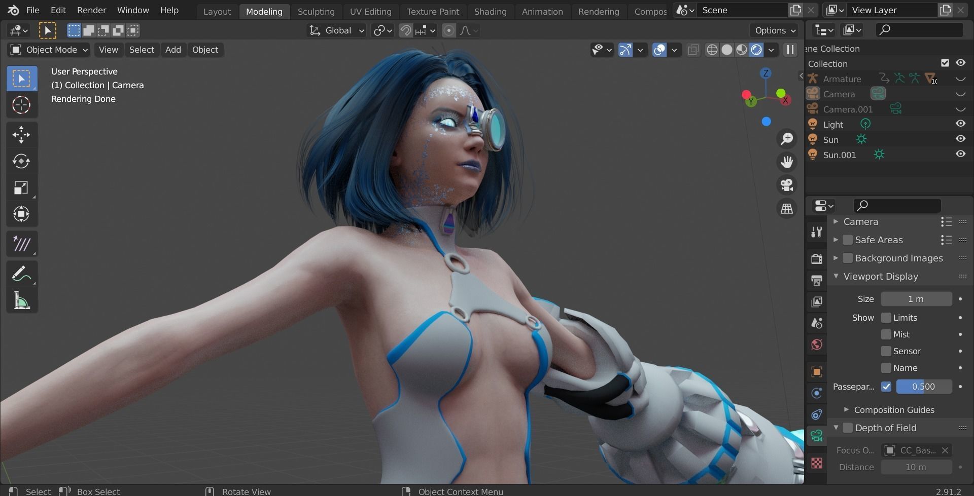 Cyborg War Zone - Eva01 Low-poly 3D model_2