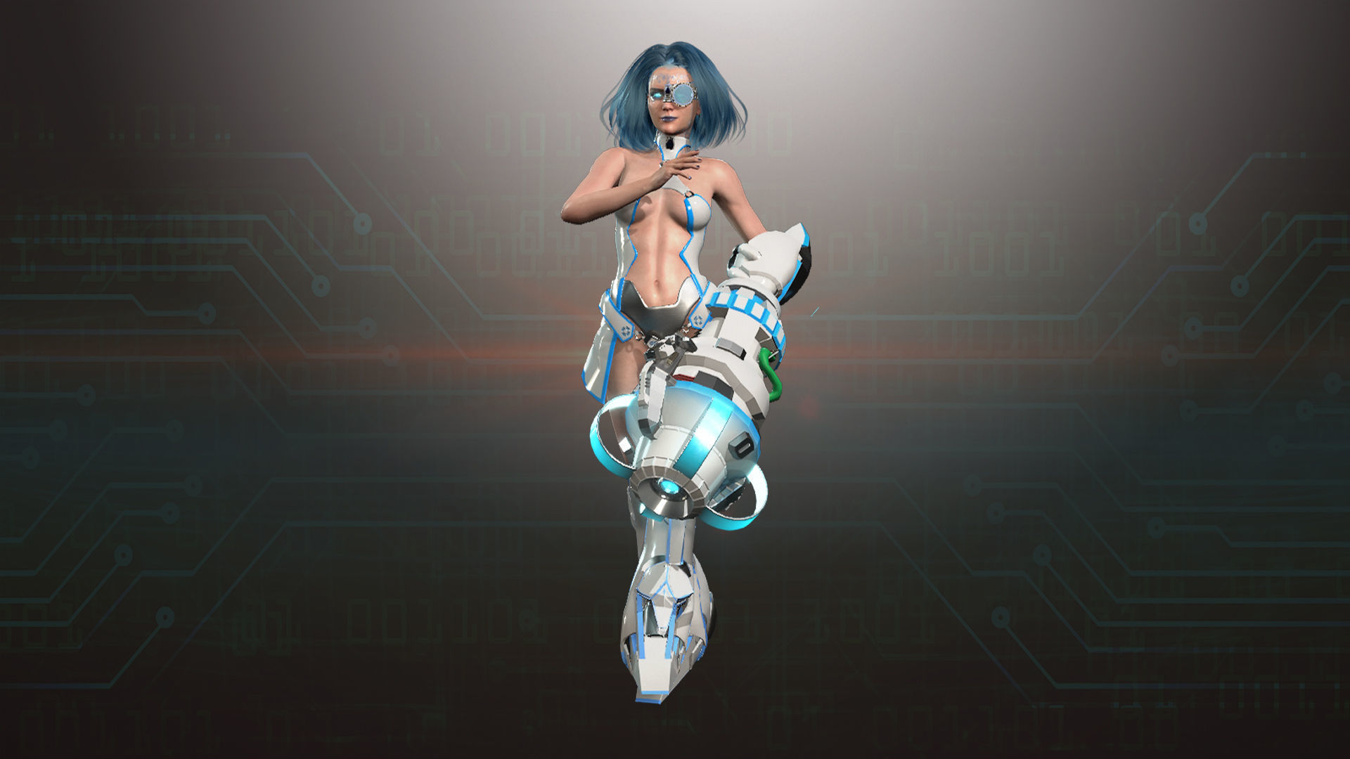 Cyborg War Zone - Eva01 Low-poly 3D model_4