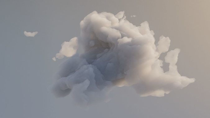 Cloud Polygon Blender 11 3D model