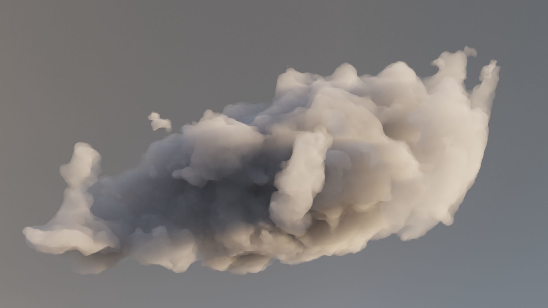 Cloud Polygon Blender 11 3D model_2