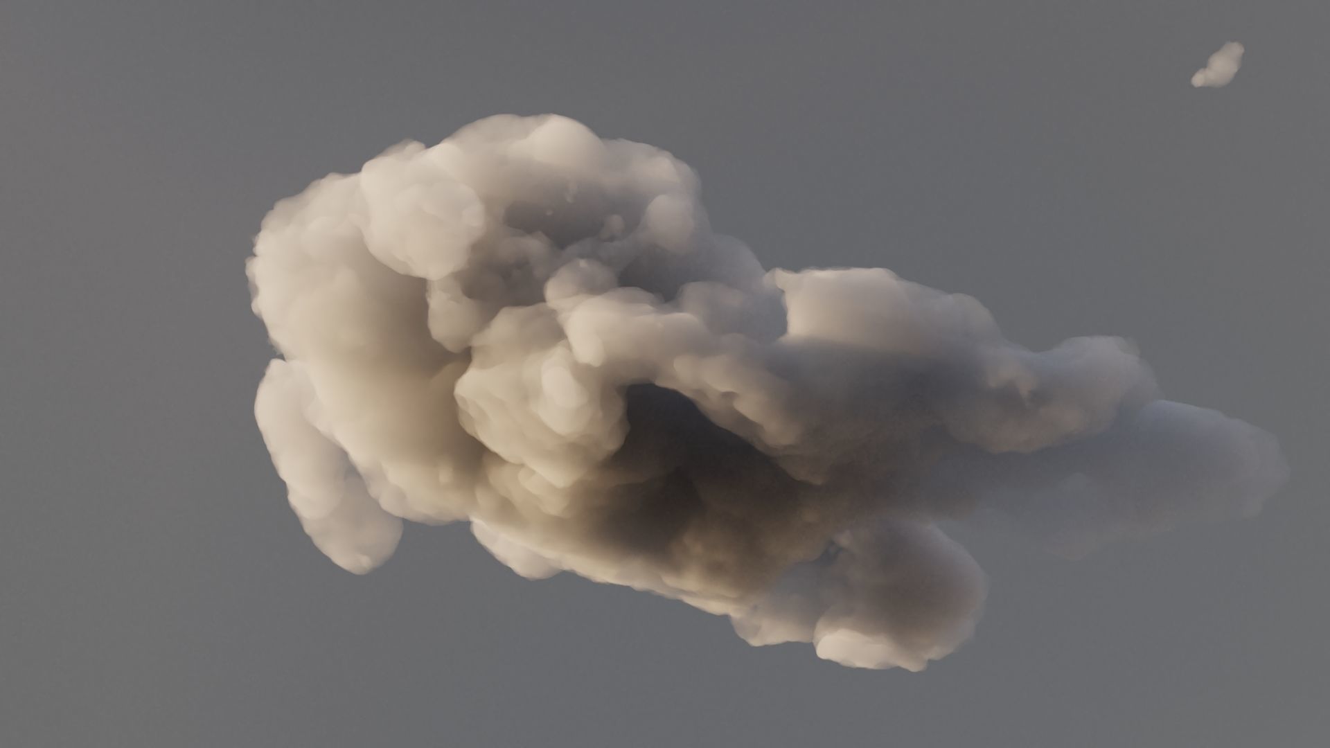 Cloud Polygon Blender 11 3D model_4