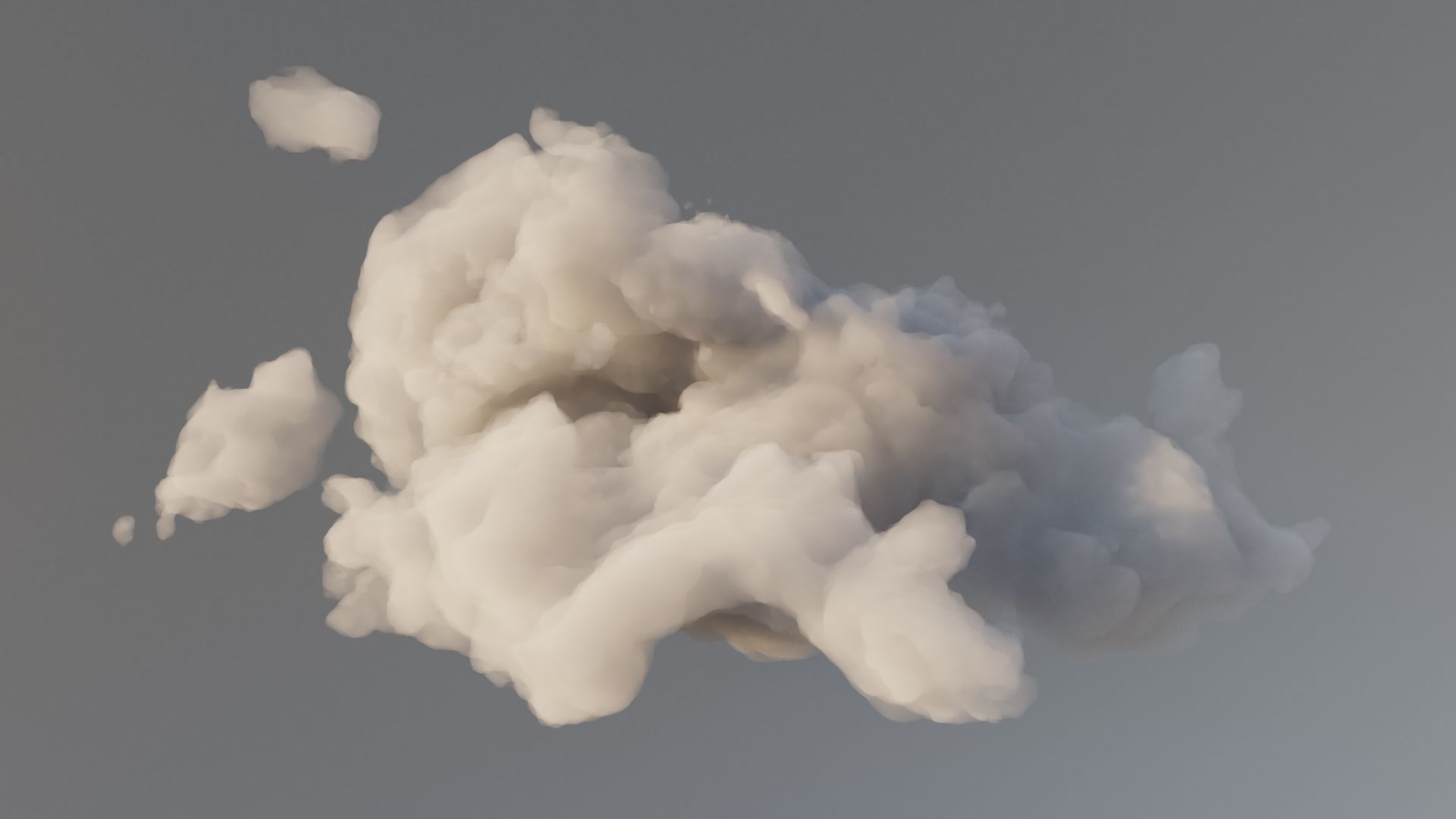 Cloud Polygon Blender 11 3D model_3