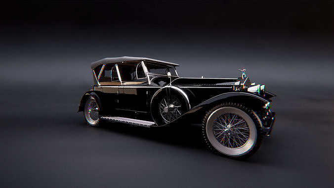 Retro car Caviro 3D model