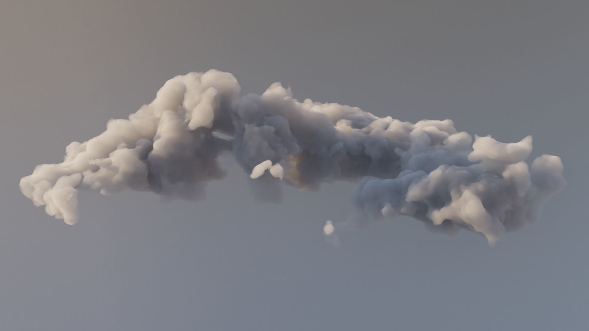 Cloud Polygon Blender 12 3D model_2