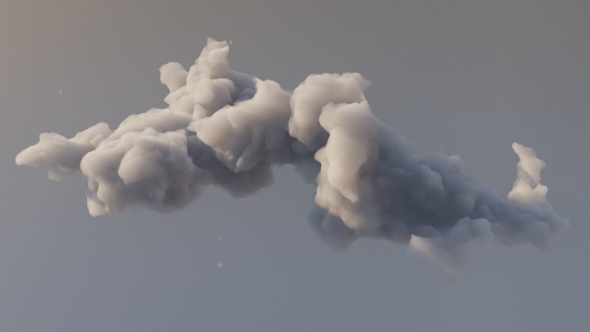 Cloud Polygon Blender 12 3D model_4