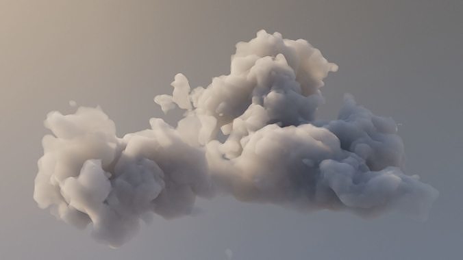 Cloud Polygon Blender 12 3D model