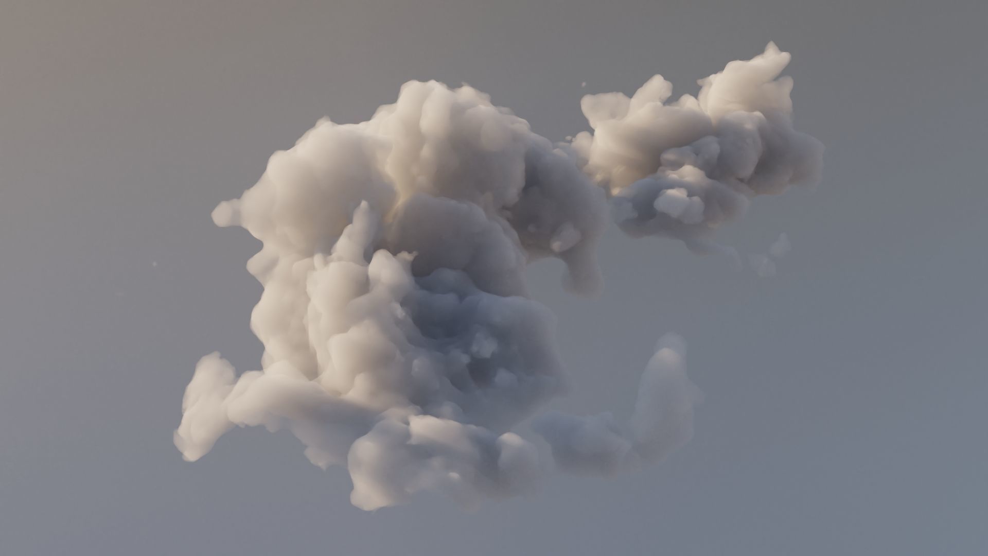 Cloud Polygon Blender 12 3D model_3