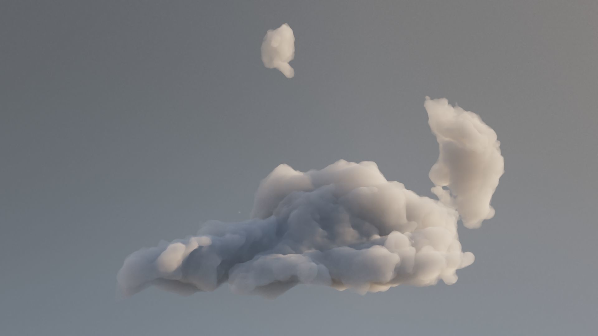 Cloud Polygon Blender 13 3D model_2