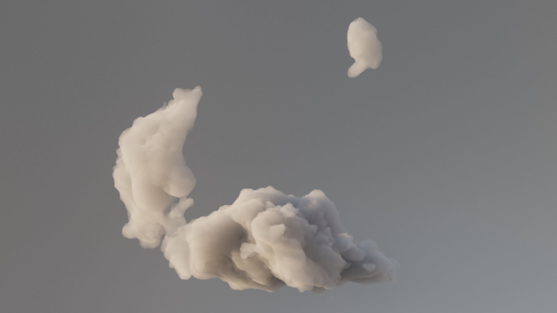 Cloud Polygon Blender 13 3D model_3