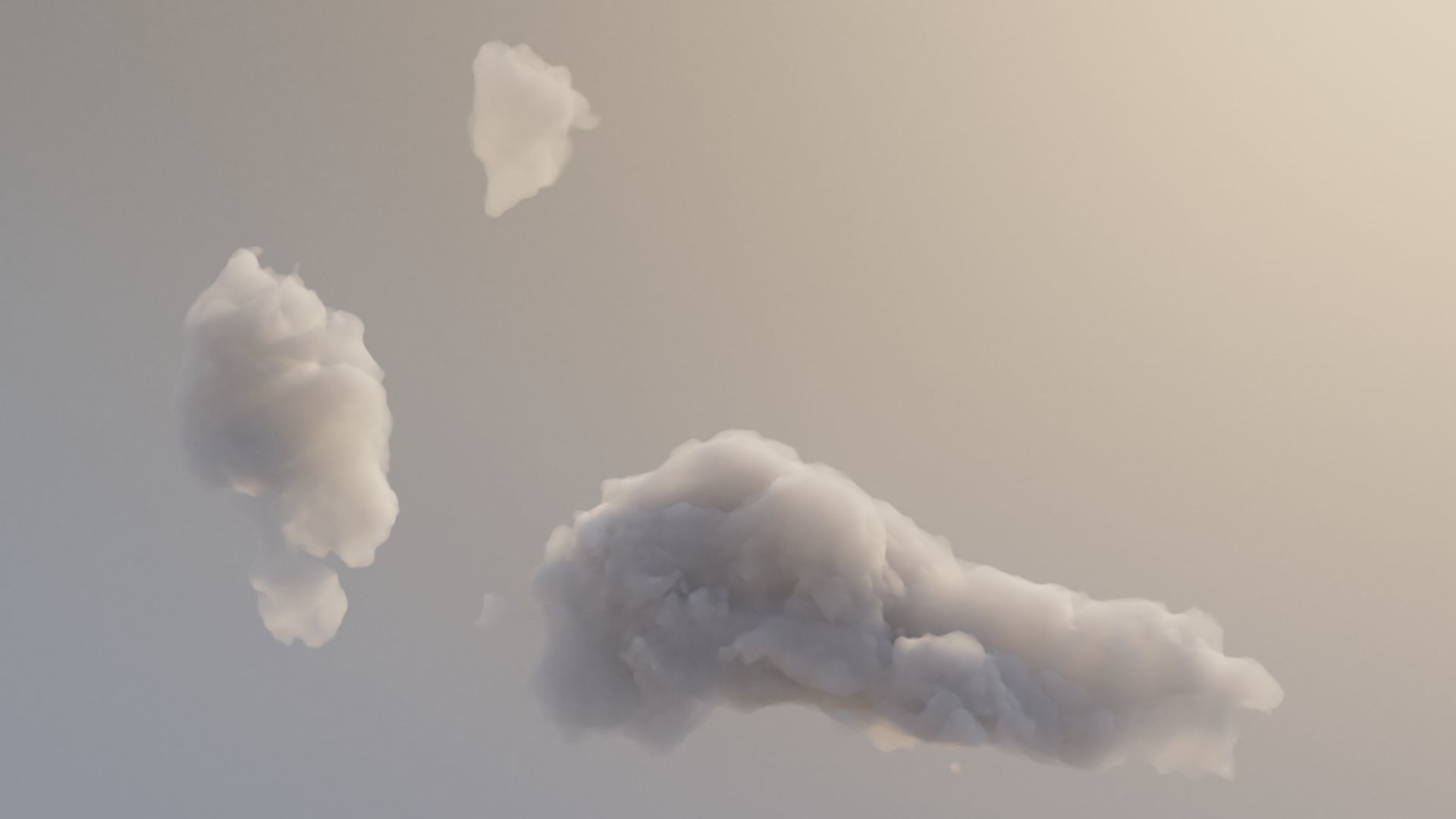 Cloud Polygon Blender 13 3D model_0