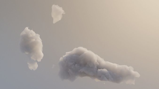 Cloud Polygon Blender 13 3D model