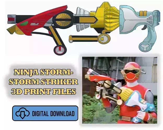 Ninja Storm Wind Weapons Bundle- Storm Striker ALL 3