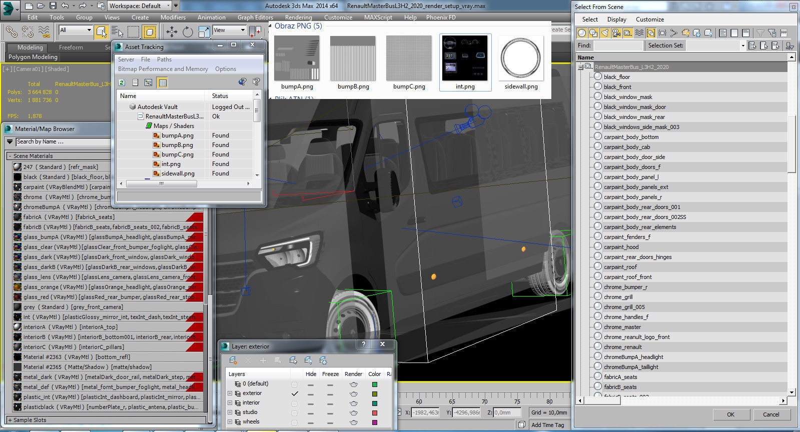 Renault Master Bus L3H2 2019 3D model_23