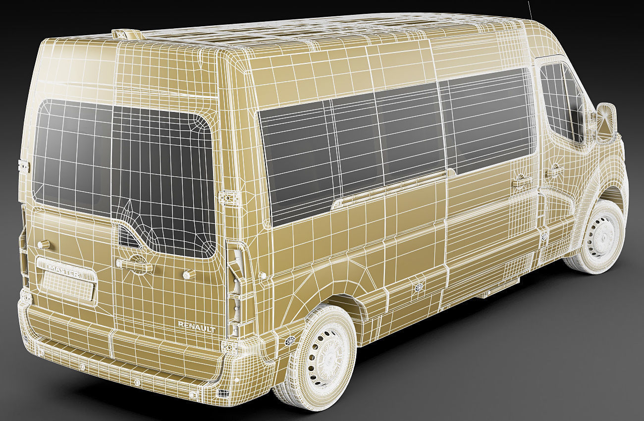 Renault Master Bus L3H2 2019 3D model_21