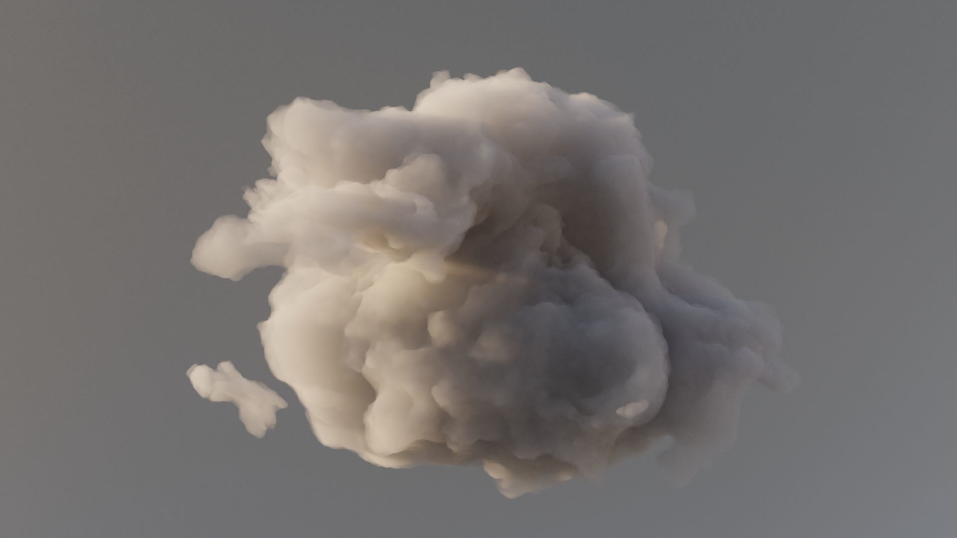 Cloud Polygon Blender 14 3D model_1