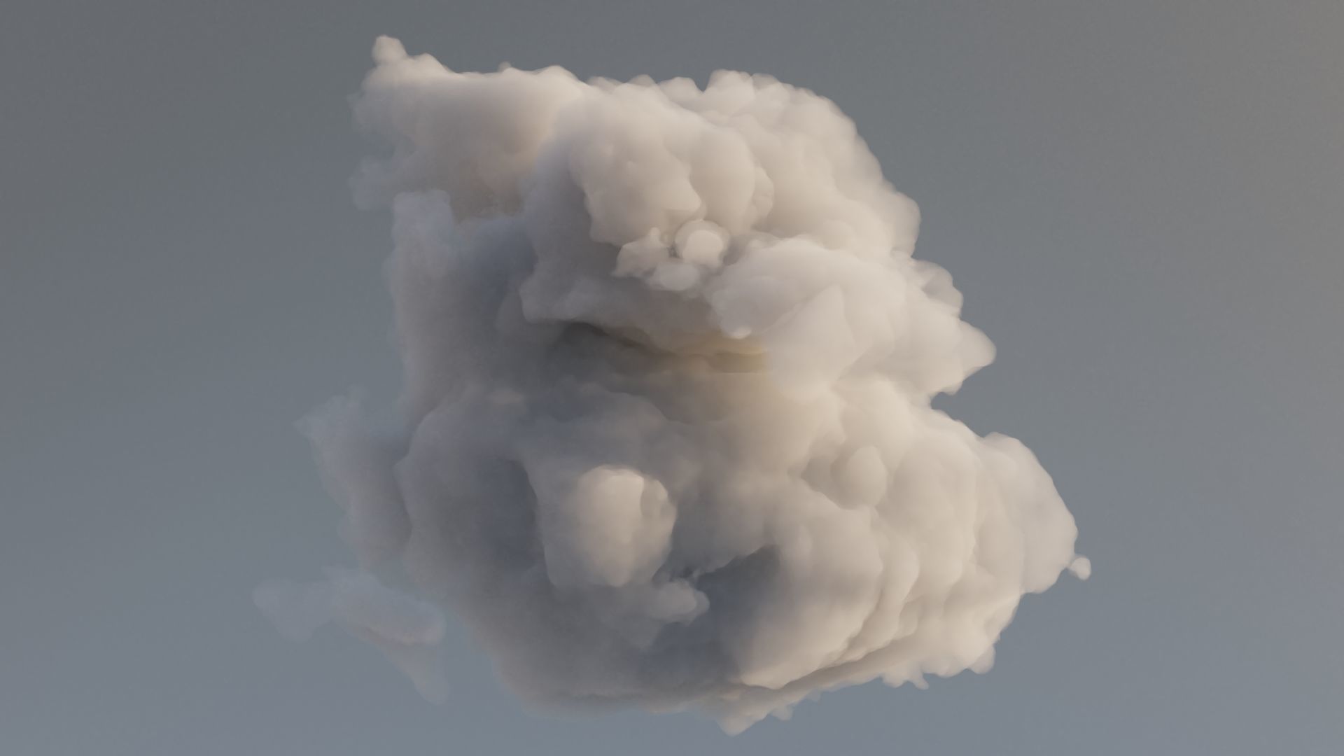 Cloud Polygon Blender 14 3D model_4