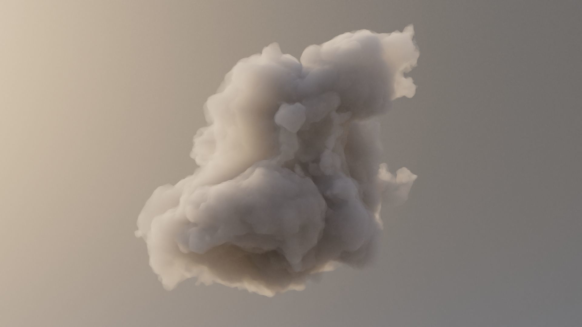 Cloud Polygon Blender 14 3D model_2